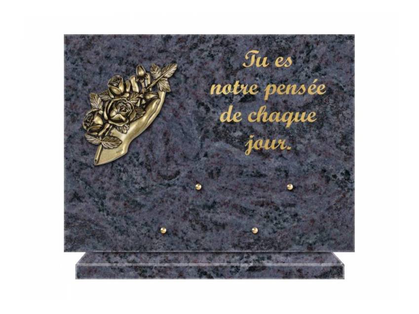 Plaque Granit Rectangle hommage