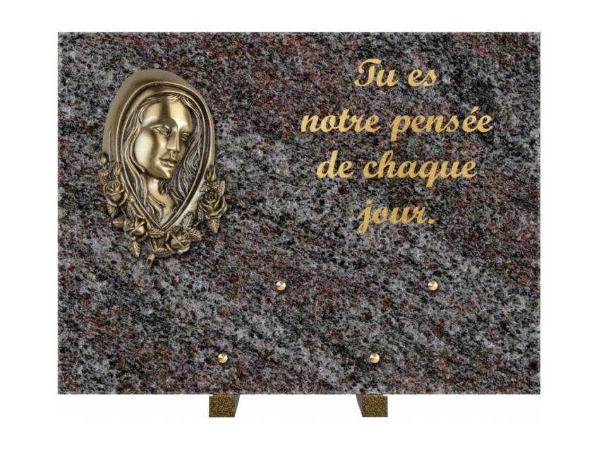 Plaque Granit Rectangle hommage