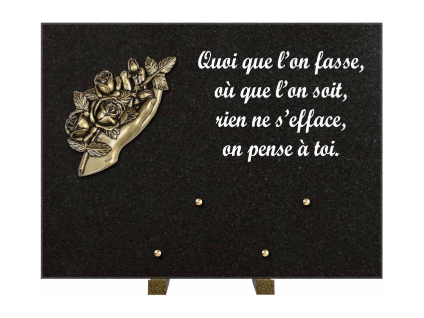 Plaque Granit Rectangle hommage