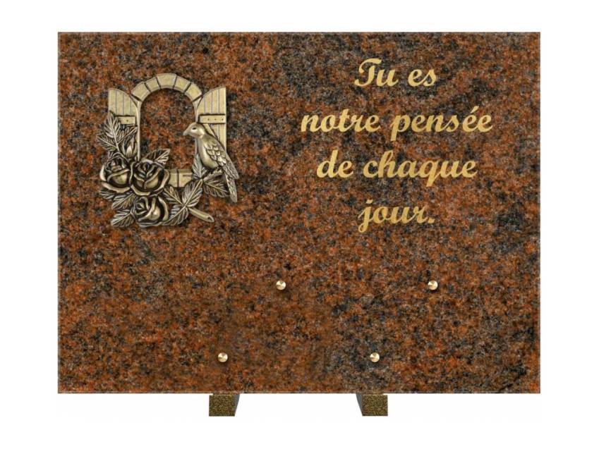 Plaque Granit Rectangle hommage