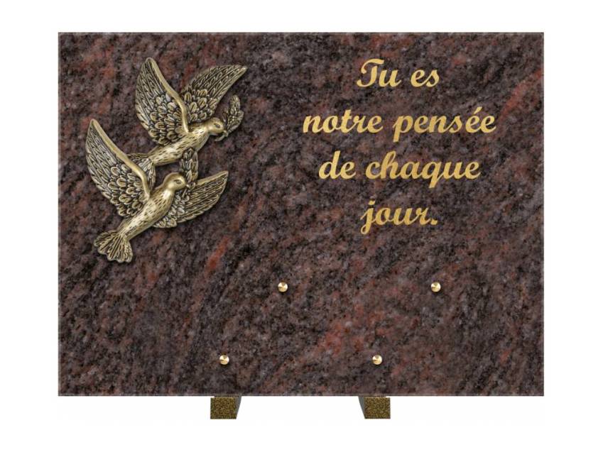 Plaque Granit Rectangle hommage