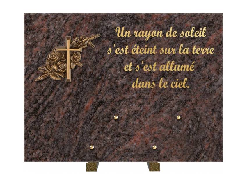 Plaque Granit Rectangle hommage