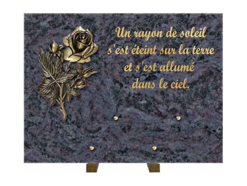 Plaque Granit Rectangle hommage