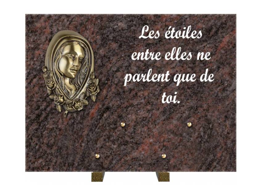 Plaque Granit Rectangle hommage