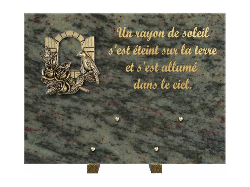 Plaque Granit Rectangle hommage