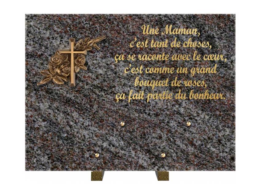 Plaque Granit Rectangle hommage