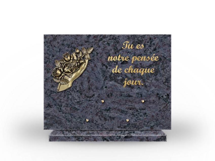 Plaque Granit Rectangle hommage