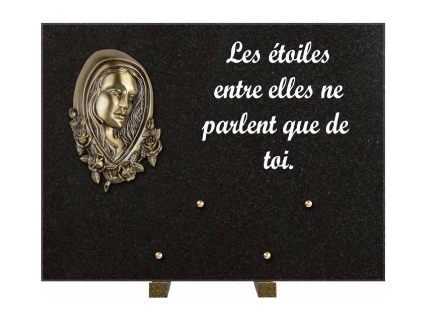 Plaque Granit Rectangle hommage