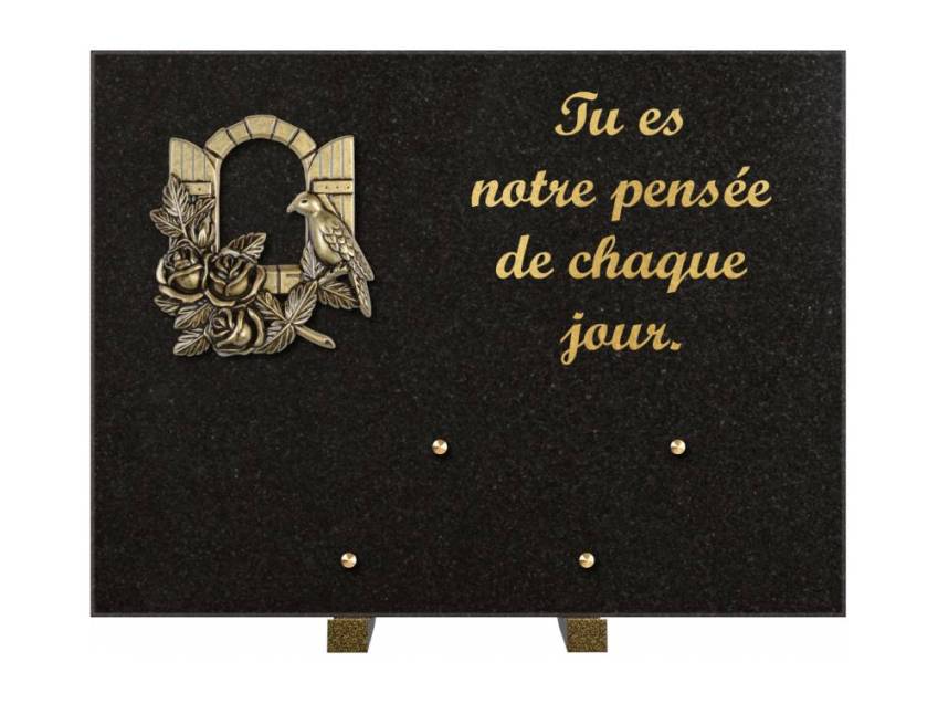 Plaque Granit Rectangle hommage