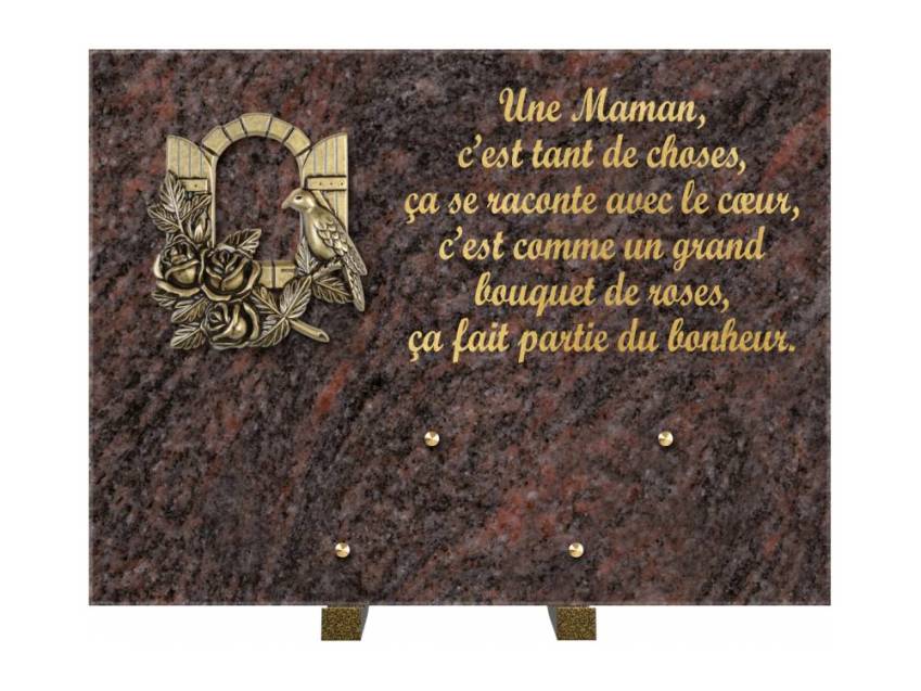 Plaque Granit Rectangle hommage