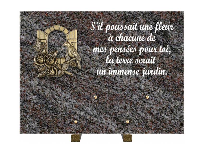 Plaque Granit Rectangle hommage