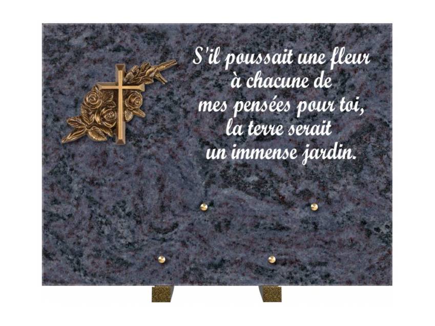 Plaque Granit Rectangle hommage