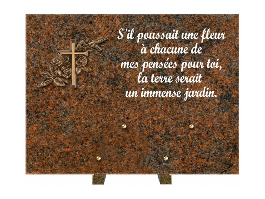 Plaque Granit Rectangle hommage