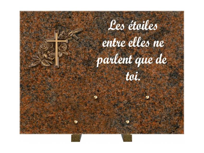 Plaque Granit Rectangle hommage