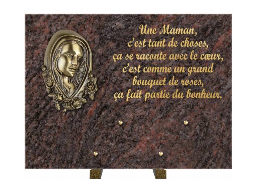 Plaque Granit Rectangle hommage