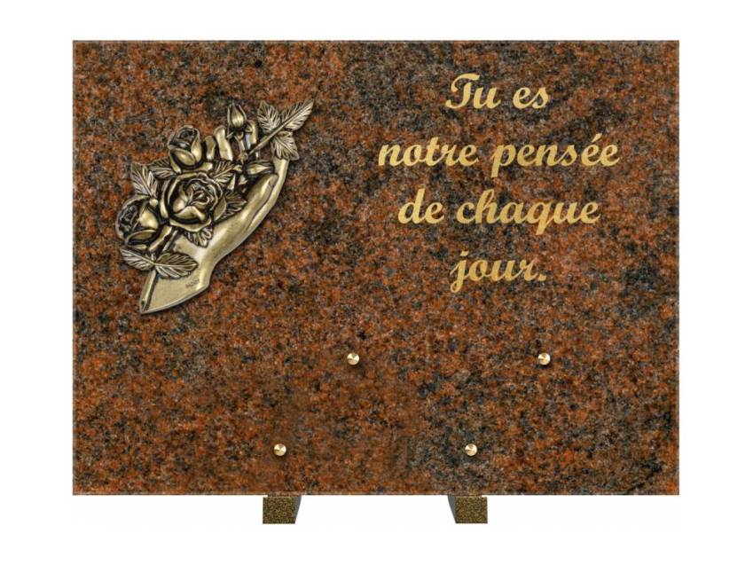 Plaque Granit Rectangle hommage