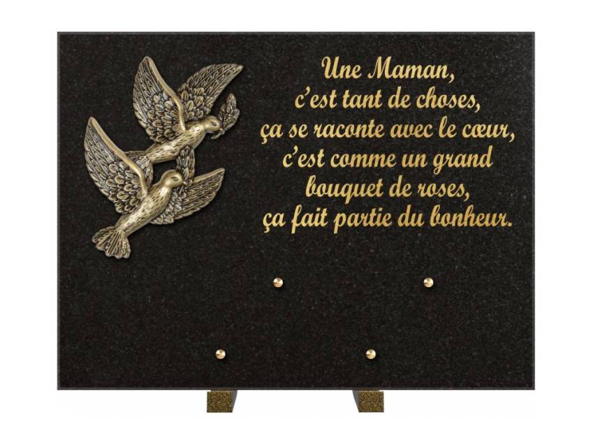 Plaque Granit Rectangle hommage