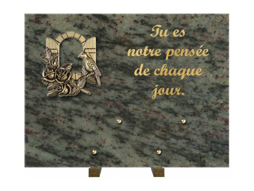 Plaque Granit Rectangle hommage