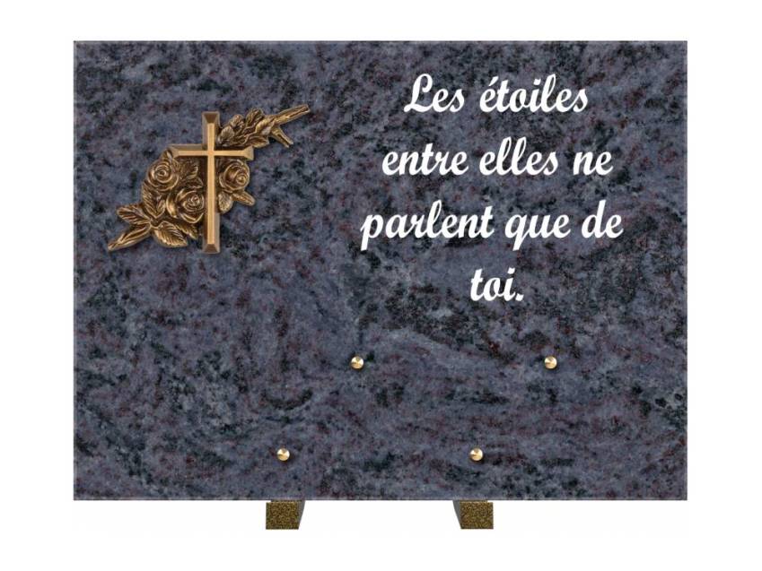 Plaque Granit Rectangle hommage