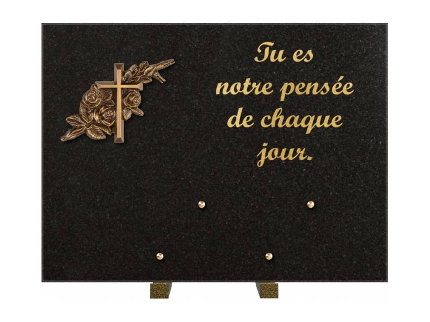 Plaque Granit Rectangle hommage