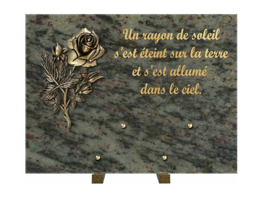 Plaque Granit Rectangle hommage