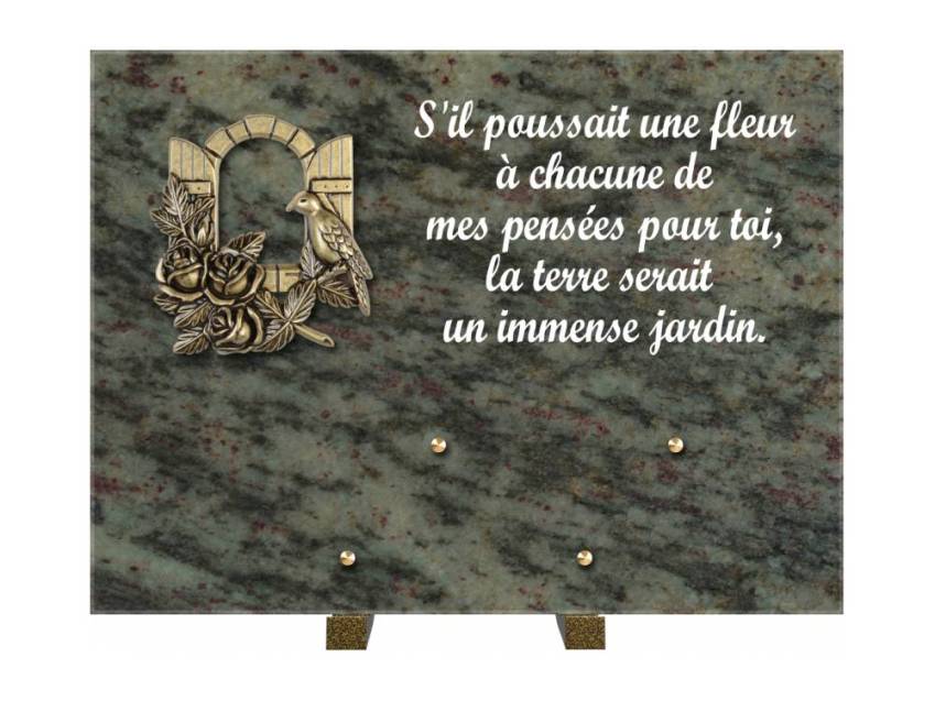 Plaque Granit Rectangle hommage