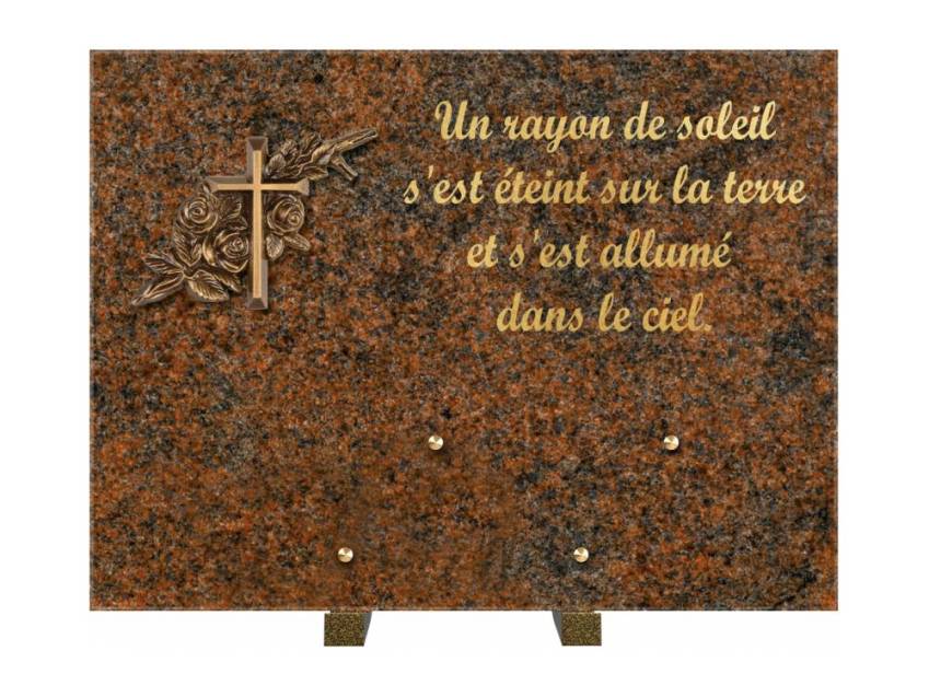 Plaque Granit Rectangle hommage