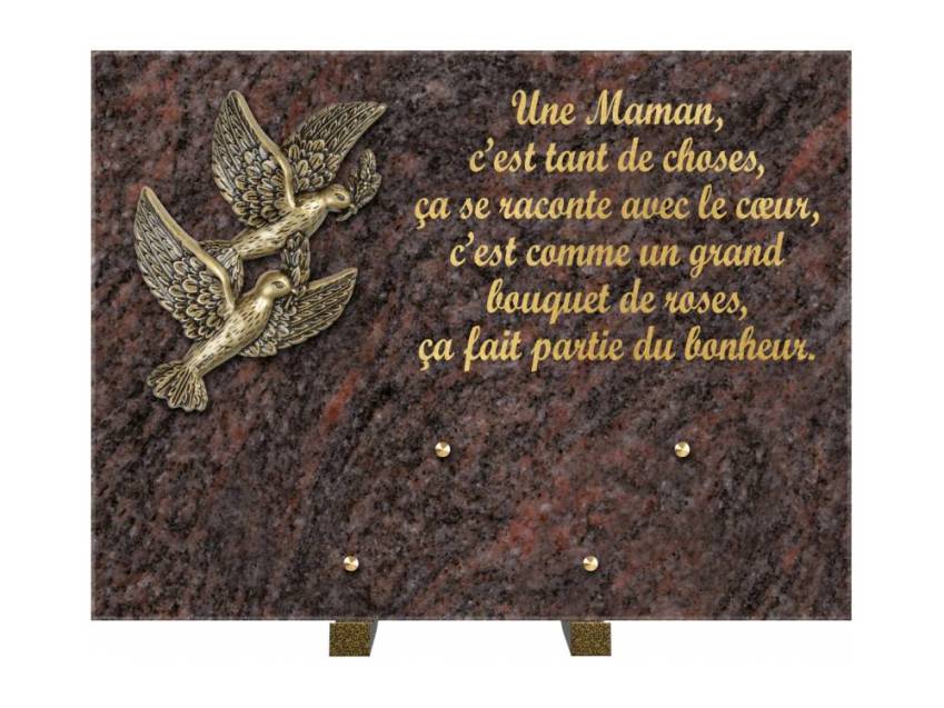 Plaque Granit Rectangle hommage