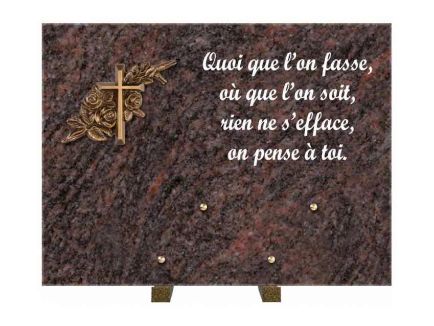 Plaque Granit Rectangle hommage