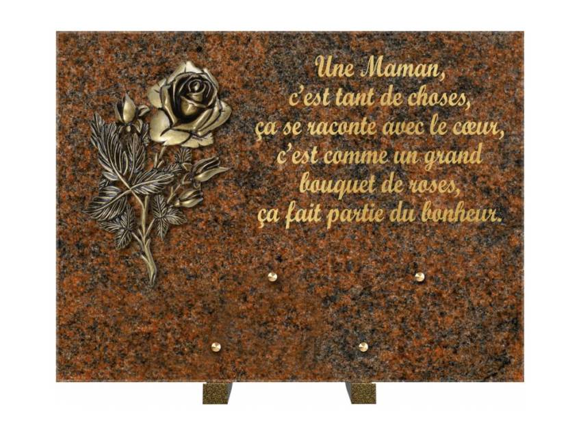 Plaque Granit Rectangle hommage