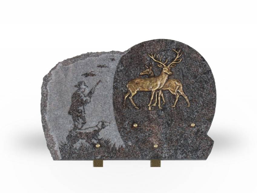 Plaque en granit originale fabuleuse.