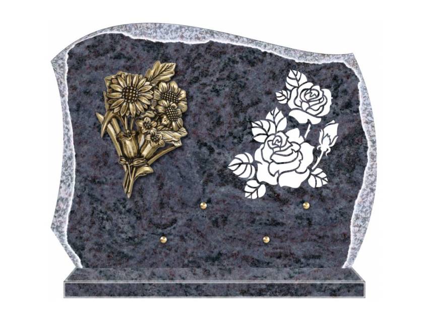 Eternal cut granite plaque.