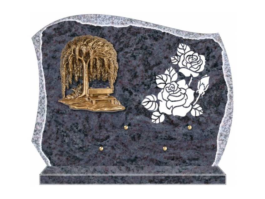 Eternal cut granite plaque.