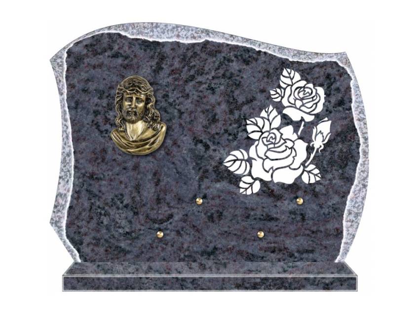 Eternal cut granite plaque.