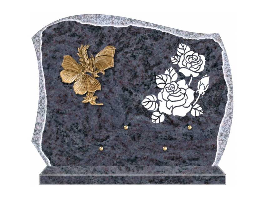 Eternal cut granite plaque.