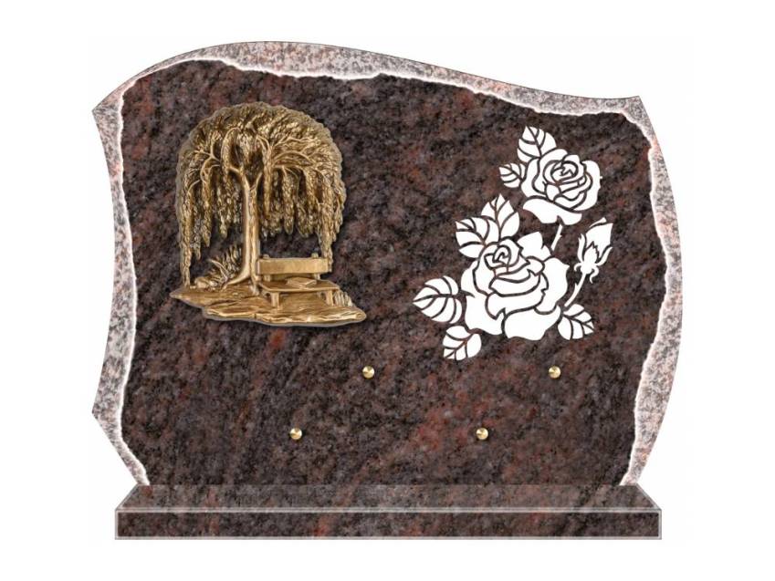 Eternal cut granite plaque.