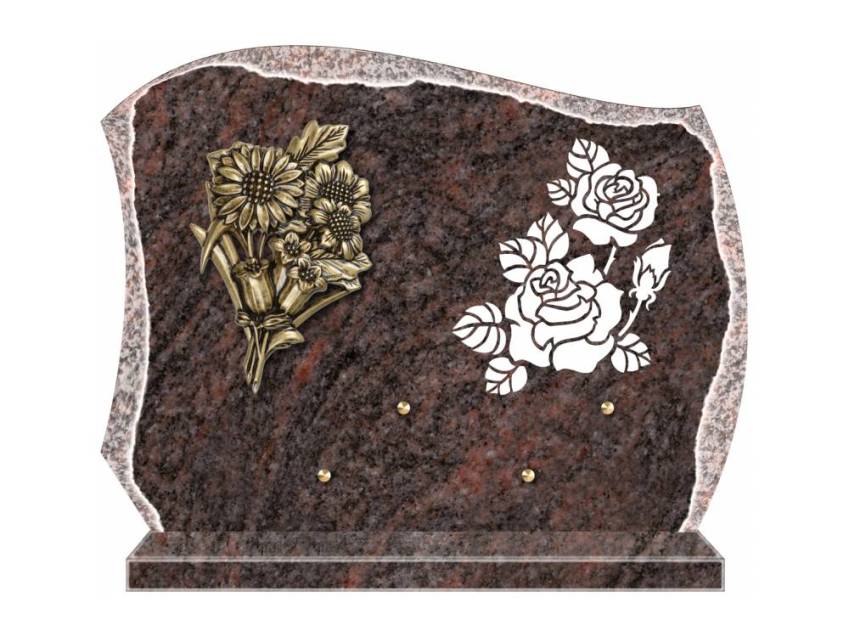 Eternal cut granite plaque.