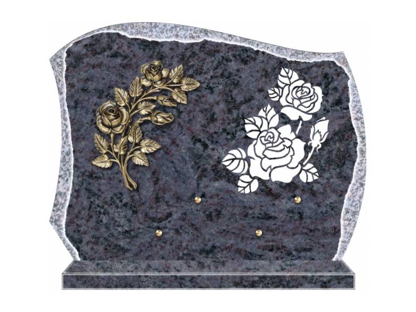 Eternal cut granite plaque.