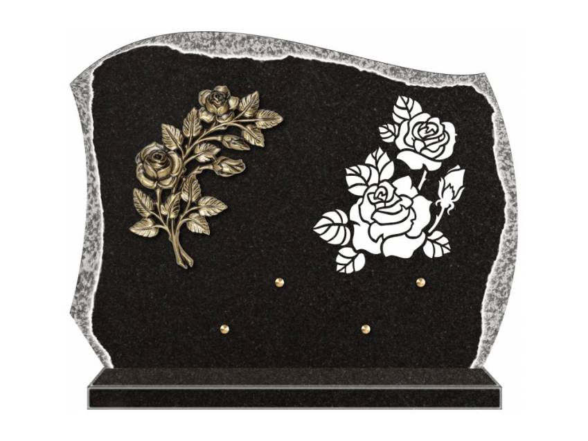 Eternal cut granite plaque.