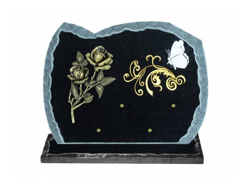 Curved Granite Commemorative Plaque.