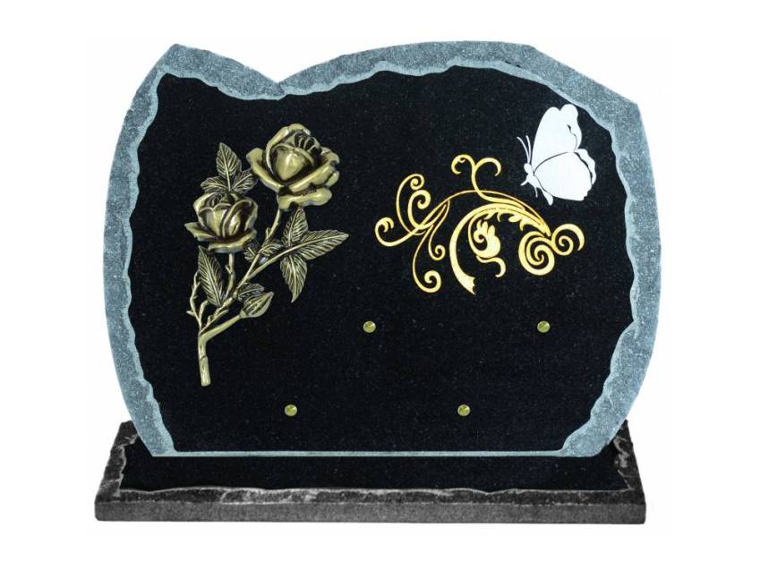 Curved Granite Commemorative Plaque.