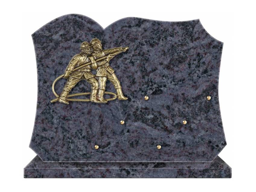 Symbolic aesthetic granite plaque.