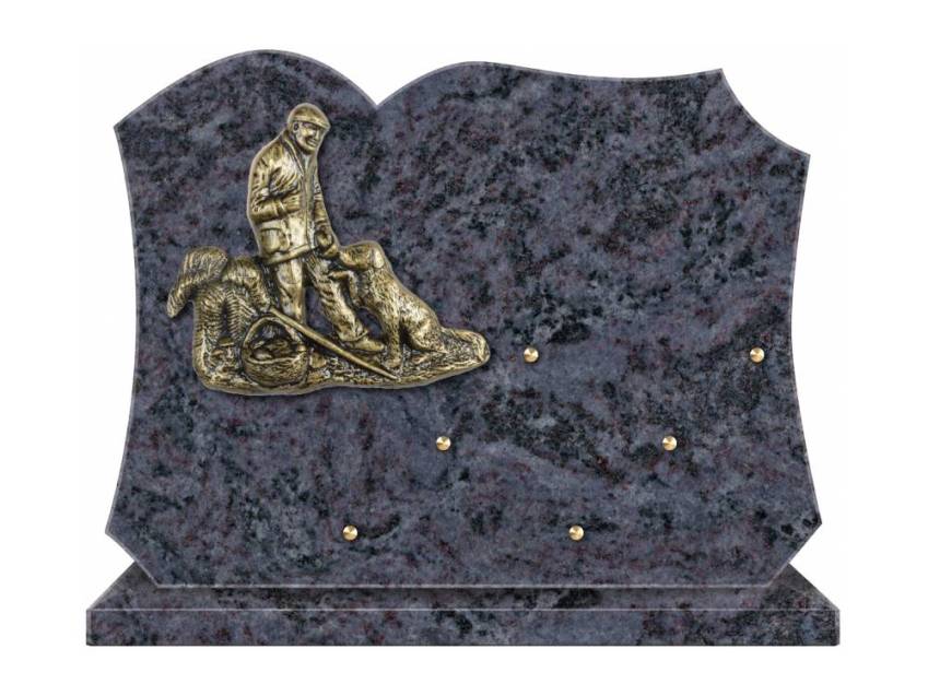 Symbolic aesthetic granite plaque.