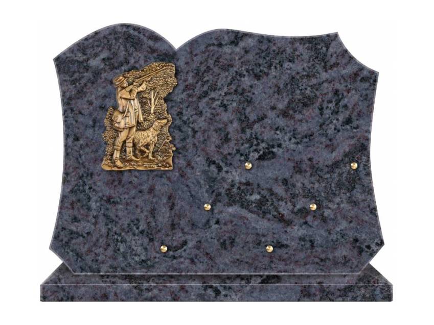 Symbolic aesthetic granite plaque.