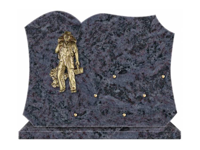 Symbolic aesthetic granite plaque.