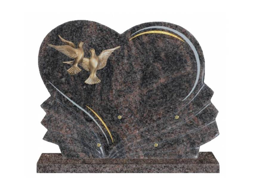 Granite Heart Testimony Plaque.