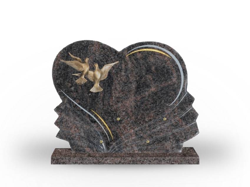 Granite Heart Testimony Plaque.