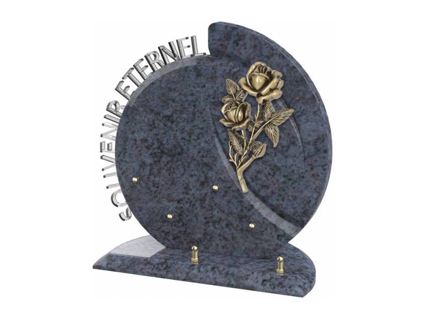 Stylish romantic granite plaque.