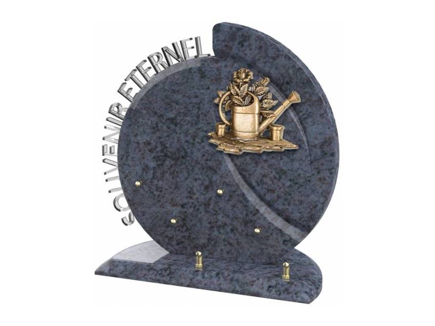 Stylish romantic granite plaque.