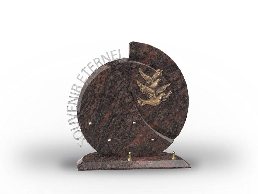 Stylish romantic granite plaque.